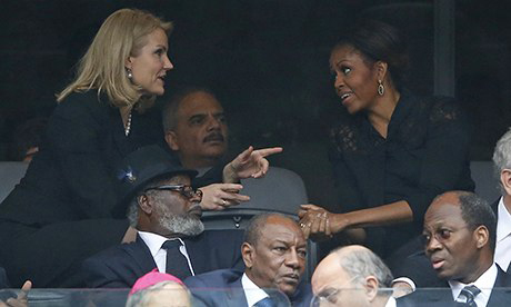 Helle Thorning-Schmidt and Michelle Obama